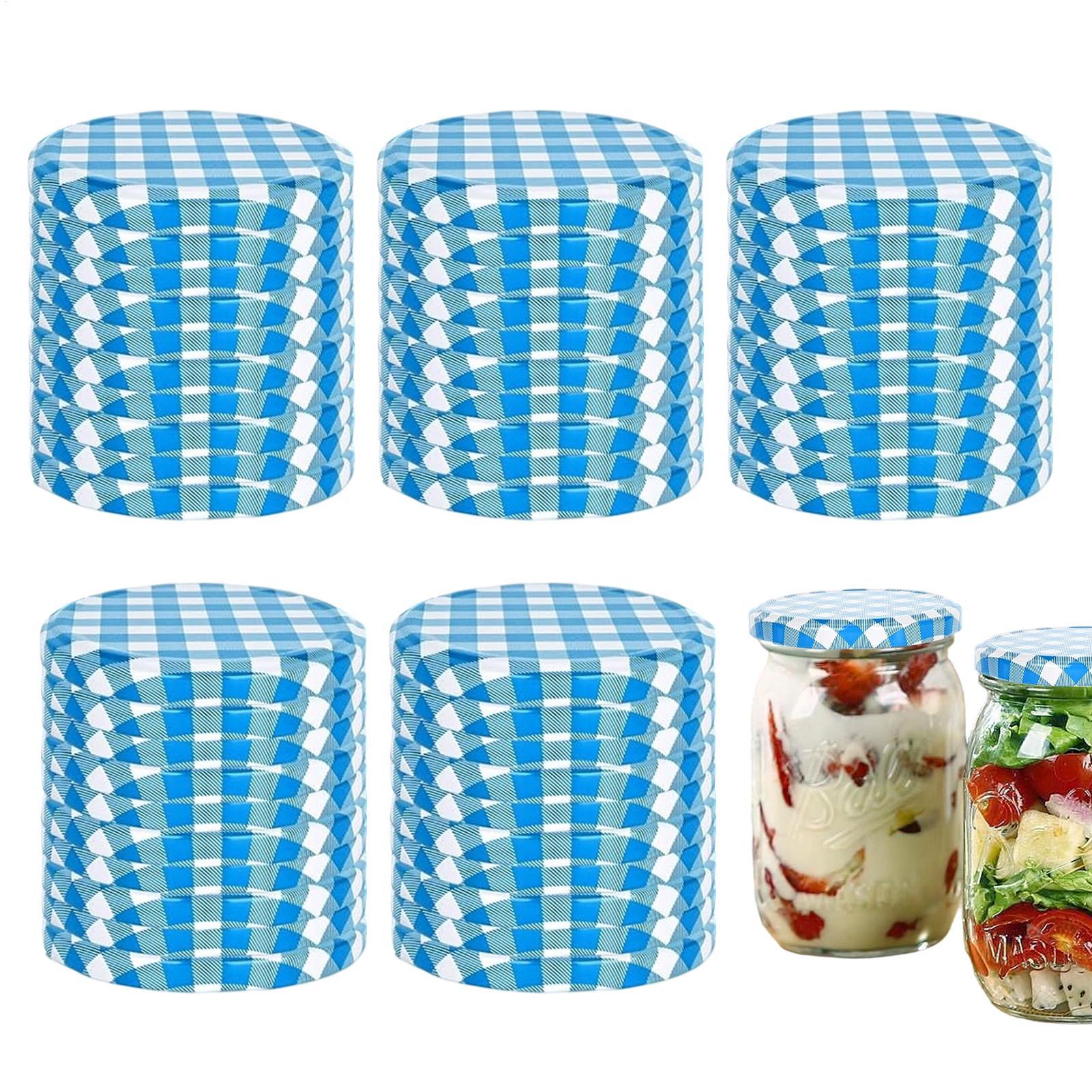 Coffee Tea & Hot Chocolate - Canning Jar-deksels 50 stuks lekvrije herbruikbare