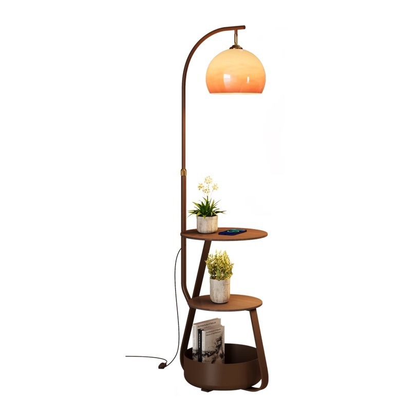 Coffee & Tea Maker Machine - Vloerlamp, antiek nachtkastje voor de slaapkamer,