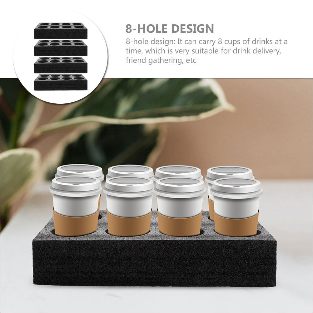 4-delige 8-gaats drankenhouder - Coffee Tea With Milk recensie en prijs