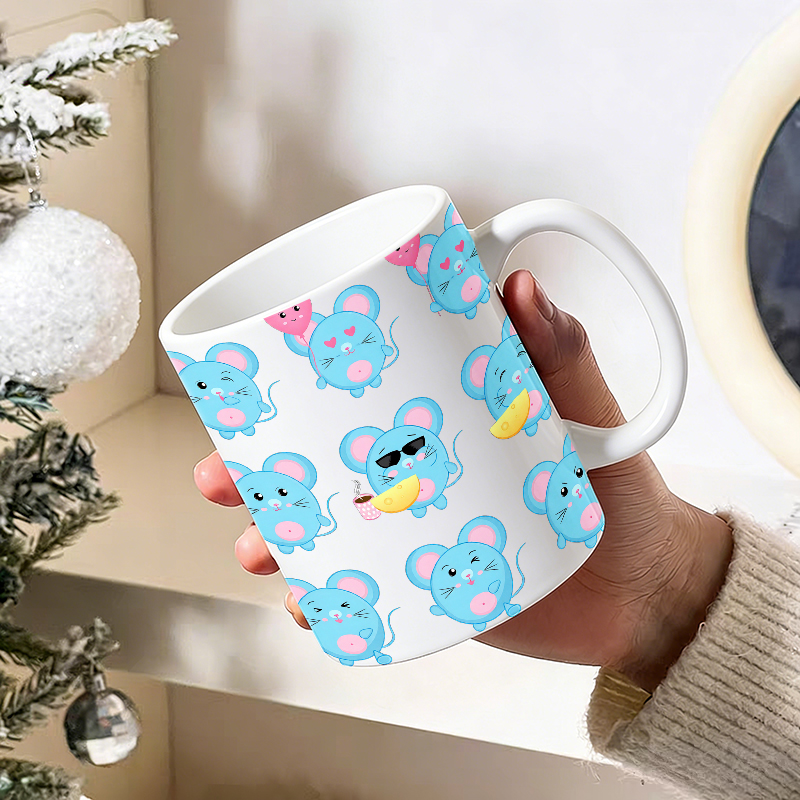 1 STKS Grappige Blauwe Muis Em - Coffee Tea Emoji recensie en prijs