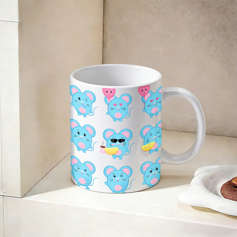 1 STKS Grappige Blauwe Muis Em - Coffee Tea Emoji recensie en prijs