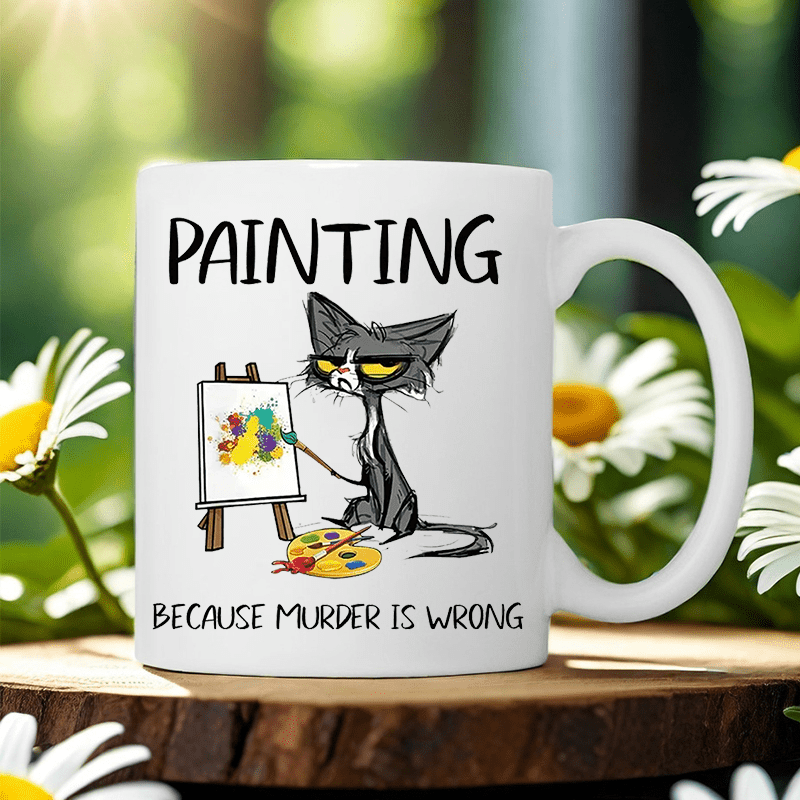 Schilderij 'Want moord is verk - Coffee Tea Wrong recensie en prijs